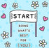Positivity Magnet (thoughts and quips) Blue